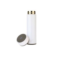 EccoTech 500 ML  Siyah Renk Led Isı Göstergeli Çelik Termos
